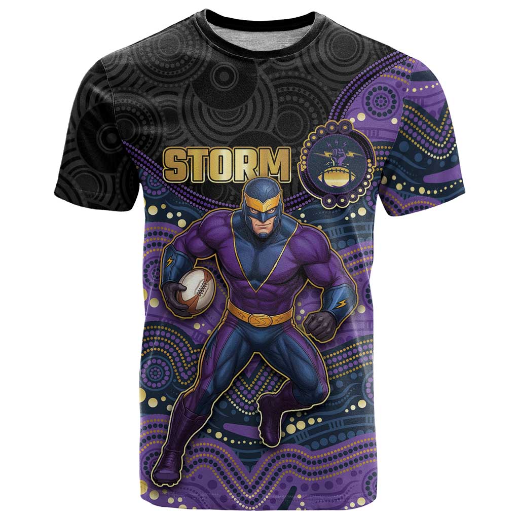 Custom Storm T Shirt Warrior Mascot With Aboriginal Indigenous