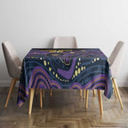 Custom Storm Tablecloth Warrior Mascot With Aboriginal Indigenous