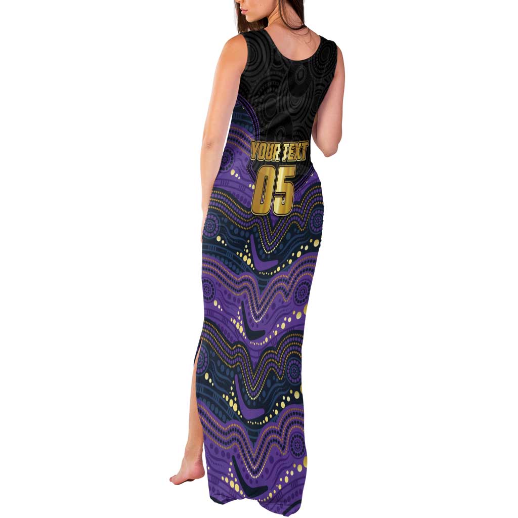 Custom Storm Tank Maxi Dress Warrior Mascot With Aboriginal Indigenous
