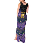 Custom Storm Tank Maxi Dress Warrior Mascot With Aboriginal Indigenous