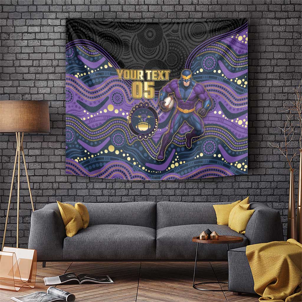 Custom Storm Tapestry Warrior Mascot With Aboriginal Indigenous
