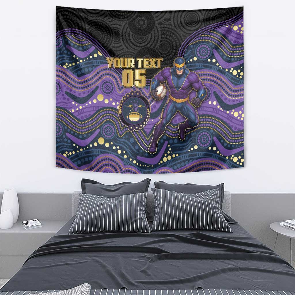 Custom Storm Tapestry Warrior Mascot With Aboriginal Indigenous