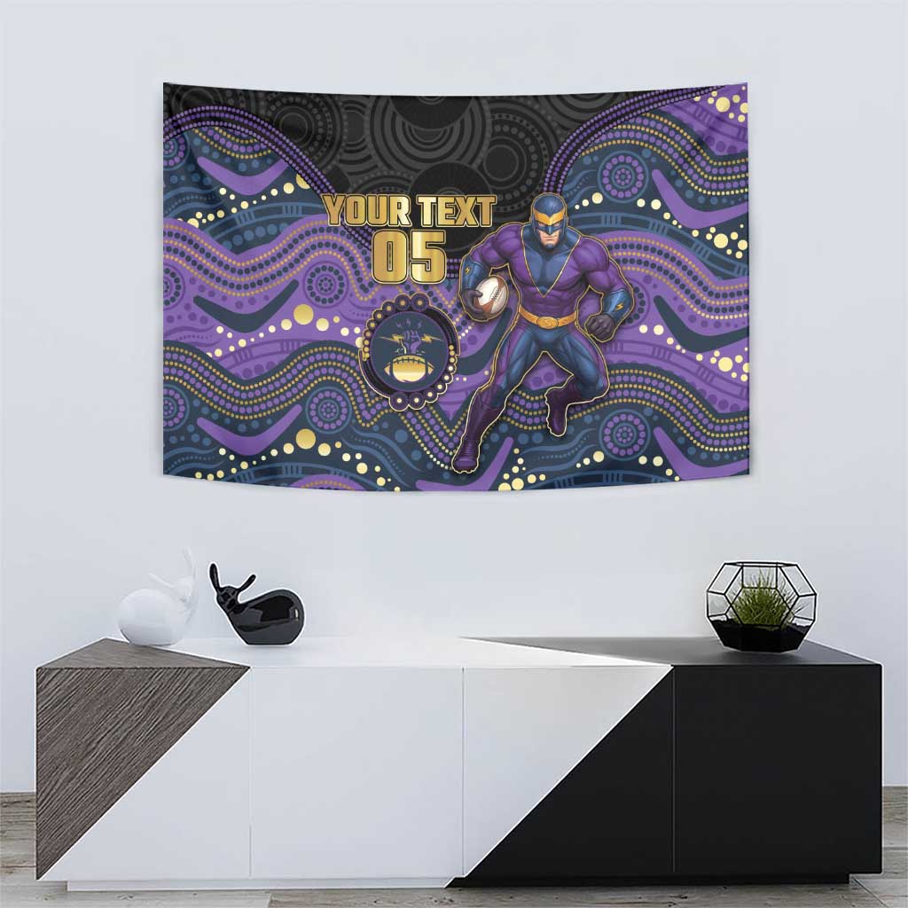Custom Storm Tapestry Warrior Mascot With Aboriginal Indigenous