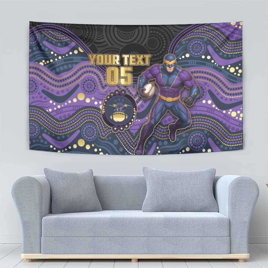 Custom Storm Tapestry Warrior Mascot With Aboriginal Indigenous