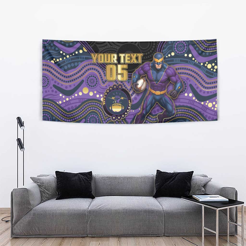 Custom Storm Tapestry Warrior Mascot With Aboriginal Indigenous