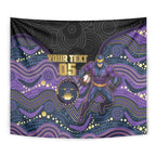 Custom Storm Tapestry Warrior Mascot With Aboriginal Indigenous
