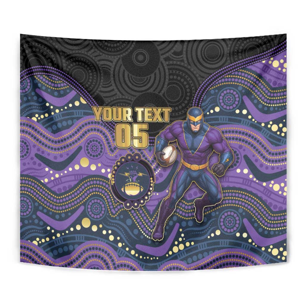 Custom Storm Tapestry Warrior Mascot With Aboriginal Indigenous