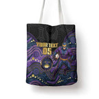 Custom Storm Tote Bag Warrior Mascot With Aboriginal Indigenous