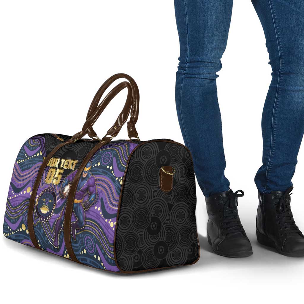 Custom Storm Travel Bag Warrior Mascot With Aboriginal Indigenous