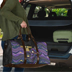 Custom Storm Travel Bag Warrior Mascot With Aboriginal Indigenous