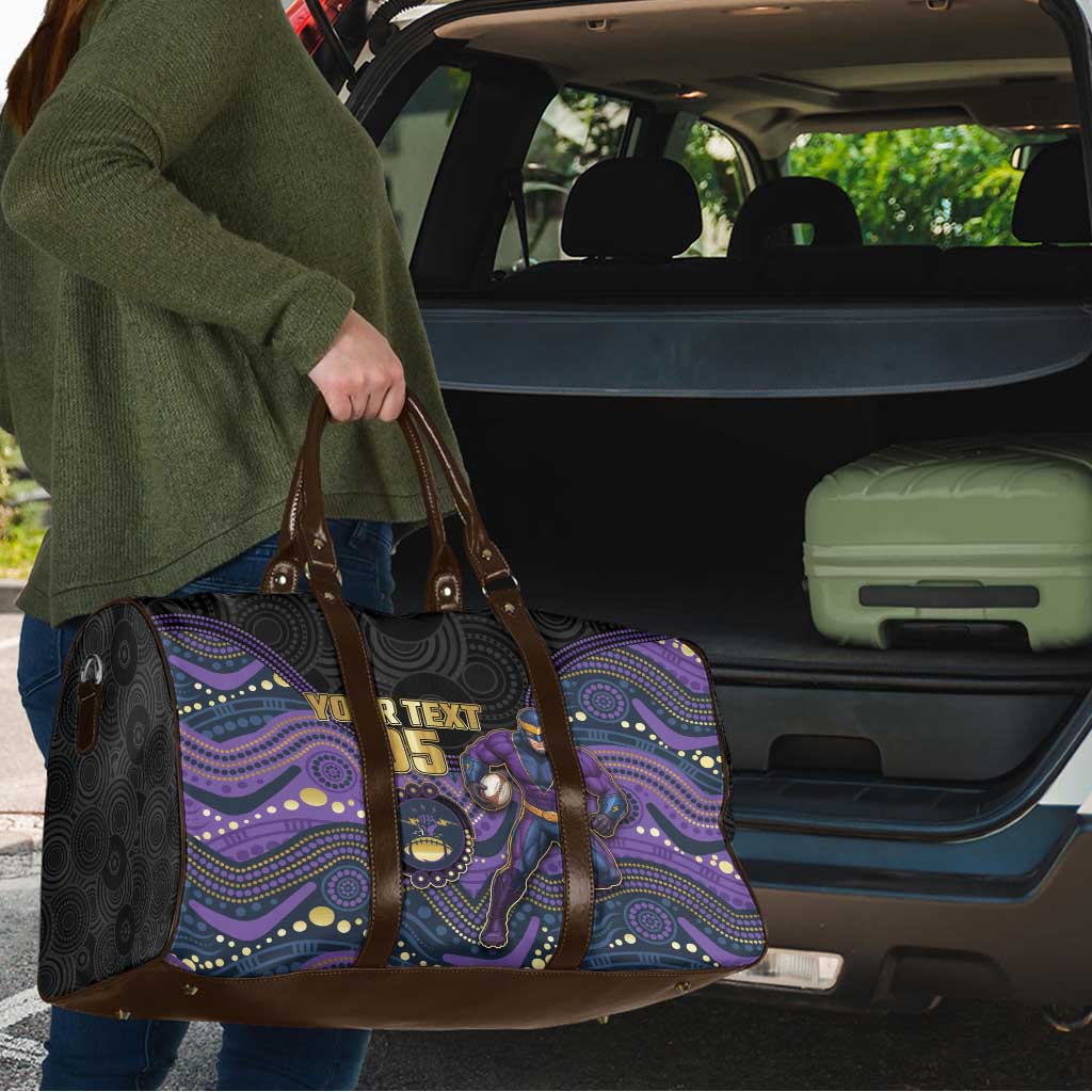 Custom Storm Travel Bag Warrior Mascot With Aboriginal Indigenous