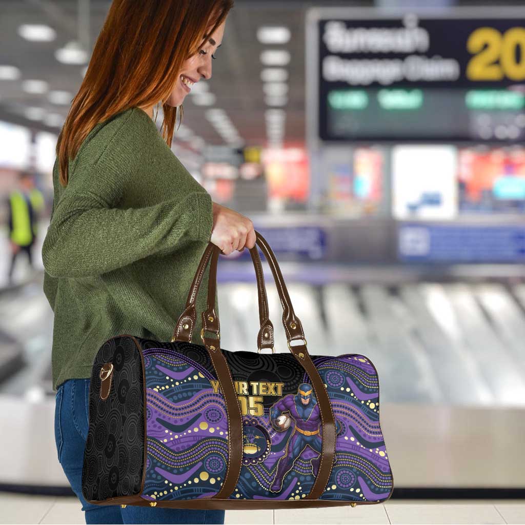 Custom Storm Travel Bag Warrior Mascot With Aboriginal Indigenous