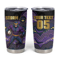 Custom Storm Tumbler Cup Warrior Mascot With Aboriginal Indigenous