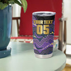 Custom Storm Tumbler Cup Warrior Mascot With Aboriginal Indigenous