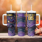 Custom Storm Tumbler With Handle Warrior Mascot With Aboriginal Indigenous