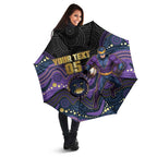 Custom Storm Umbrella Warrior Mascot With Aboriginal Indigenous