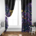 Custom Storm Window Curtain Warrior Mascot With Aboriginal Indigenous