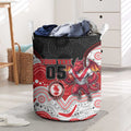 Custom Dragons Laundry Basket Warrior Mascot With Aboriginal Indigenous