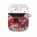 Custom Dragons AirPods Case Warrior Mascot With Aboriginal Indigenous
