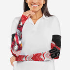 Custom Dragons Arm Sleeves Warrior Mascot With Aboriginal Indigenous