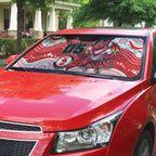 Custom Dragons Auto Sun Shade Warrior Mascot With Aboriginal Indigenous