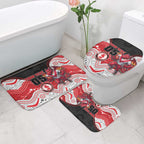 Custom Dragons Bathroom Set Warrior Mascot With Aboriginal Indigenous