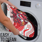 Custom Dragons Bathroom Set Warrior Mascot With Aboriginal Indigenous