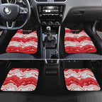 Custom Dragons Car Mats Warrior Mascot With Aboriginal Indigenous