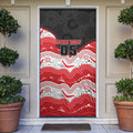 Custom Dragons Door Cover Warrior Mascot With Aboriginal Indigenous