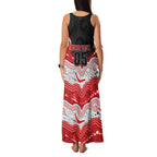 Custom Dragons Family Matching Tank Maxi Dress and Hawaiian Shirt Warrior Mascot With Aboriginal Indigenous