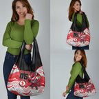 Custom Dragons Grocery Bag Warrior Mascot With Aboriginal Indigenous