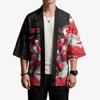 Custom Dragons Kimono Warrior Mascot With Aboriginal Indigenous