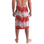 Custom Dragons Lavalava Warrior Mascot With Aboriginal Indigenous
