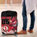 Custom Dragons Luggage Cover Warrior Mascot With Aboriginal Indigenous