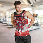 Custom Dragons Men Tank Top Warrior Mascot With Aboriginal Indigenous