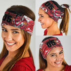 Custom Dragons Neck Gaiter Warrior Mascot With Aboriginal Indigenous