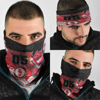 Custom Dragons Neck Gaiter Warrior Mascot With Aboriginal Indigenous