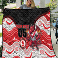 Custom Dragons Quilt Warrior Mascot With Aboriginal Indigenous