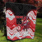 Custom Dragons Quilt Warrior Mascot With Aboriginal Indigenous