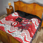 Custom Dragons Quilt Warrior Mascot With Aboriginal Indigenous