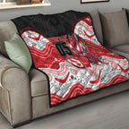 Custom Dragons Quilt Warrior Mascot With Aboriginal Indigenous