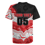 Custom Dragons Rugby Jersey Warrior Mascot With Aboriginal Indigenous