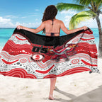 Custom Dragons Sarong Warrior Mascot With Aboriginal Indigenous