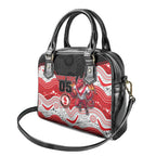 Custom Dragons Shoulder Handbag Warrior Mascot With Aboriginal Indigenous