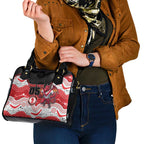 Custom Dragons Shoulder Handbag Warrior Mascot With Aboriginal Indigenous