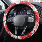 Dragons Steering Wheel Cover Warrior Mascot With Aboriginal Indigenous