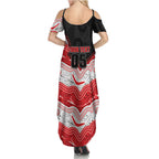 Custom Dragons Summer Maxi Dress Warrior Mascot With Aboriginal Indigenous