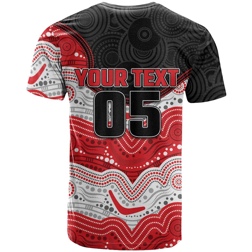 Custom Dragons T Shirt Warrior Mascot With Aboriginal Indigenous