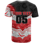 Custom Dragons T Shirt Warrior Mascot With Aboriginal Indigenous