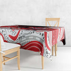 Custom Dragons Tablecloth Warrior Mascot With Aboriginal Indigenous
